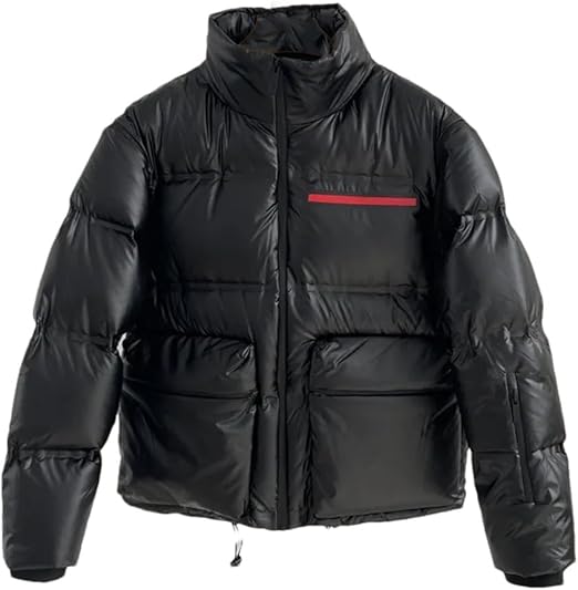 Mkjuuior Autumn and Winter Men's and Women's Stand Collar Down Jacket Casual Jacket Sleeves Removable Warm Down Jacket