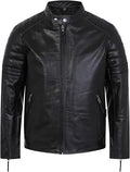 Boys Real Leather Biker Jacket - Recon