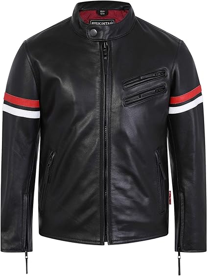 Childrens Leather Motorcycle Jacket - Kane